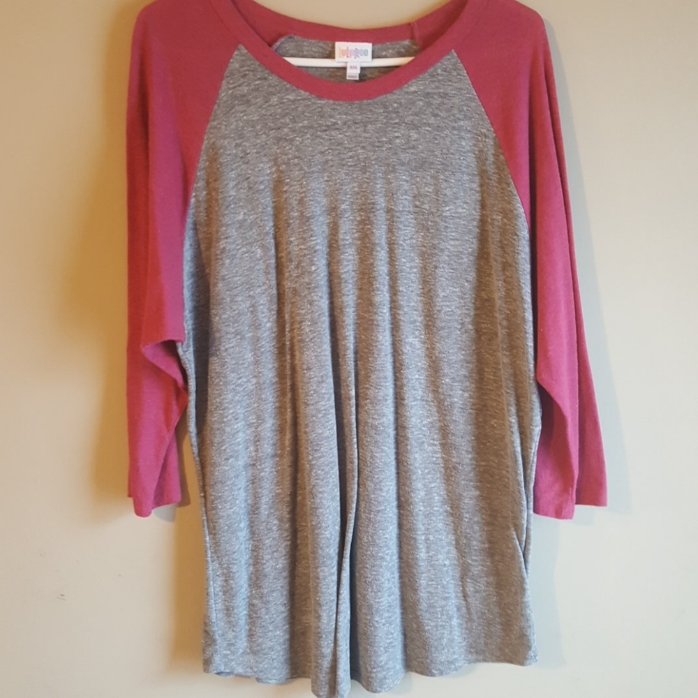 Lularoe 3xl Maroon and gray